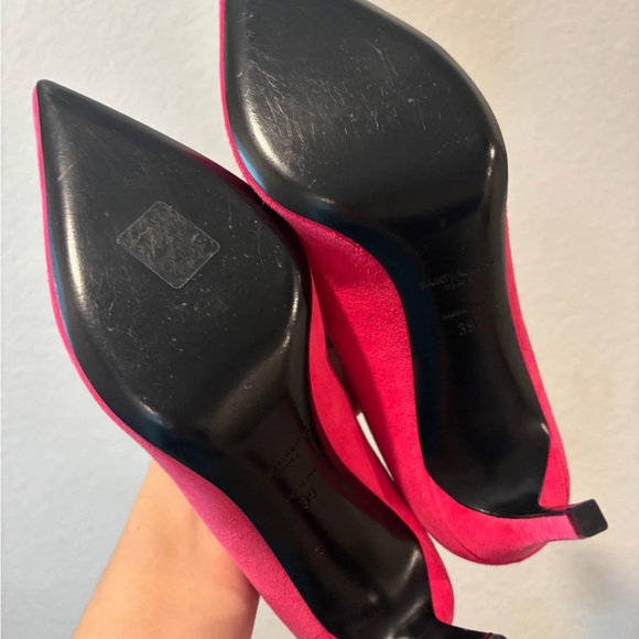 Saint Laurent Women’s Hot Pink Pumps Size 39 / 9 - Picture 6 of 7